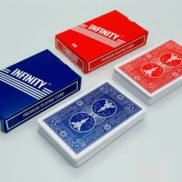 INFINITY_MARK_MAGIC_PLAYING_CARD_DECK_SET_OF_2_(RED_&_BLUE)_/_INFINITY_CHEATING_PLAYING_MARKED_CARD
