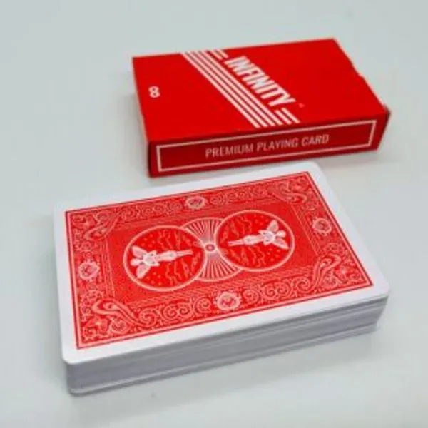 INFINITY_MARK_MAGIC_PLAYING_CARD_DECK_(RED)_/_INFINITY_CHEATING_PLAYING_MARKED_CARD