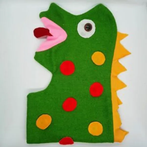 JURASSIC_EGG_BAG_CUM_PUPPET_MAGIC_/_DINOSAUR_PUPPET_FOR_VENTRILOQUISM