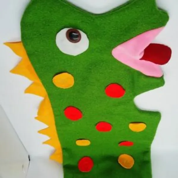 JURASSIC_EGG_BAG_CUM_PUPPET_MAGIC_/_DINOSAUR_PUPPET_FOR_VENTRILOQUISM