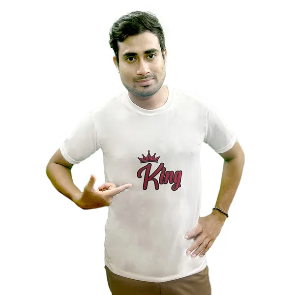 KING_PRINTED_T_SHIRT_WHITE_ROUND_NECK__(POLYESTER)_UNISEX