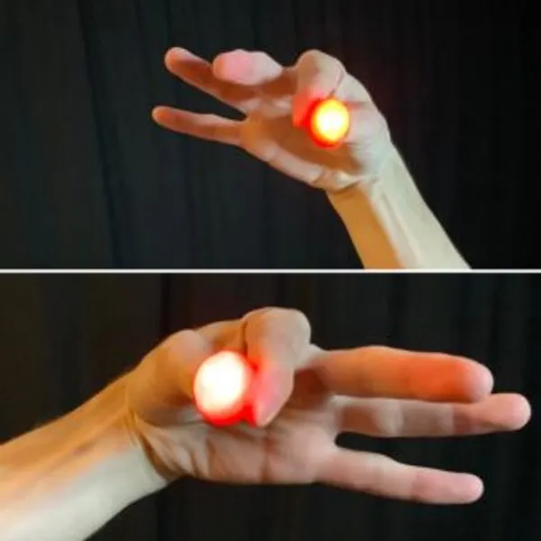 LIGHTING_THUMB_TIP_MAGIC_DARK_SKIN_TONE_(RED_2X_BRIGHT_LIGHT)_/_DELIGHT_THUMB_MAGIC_TRICK