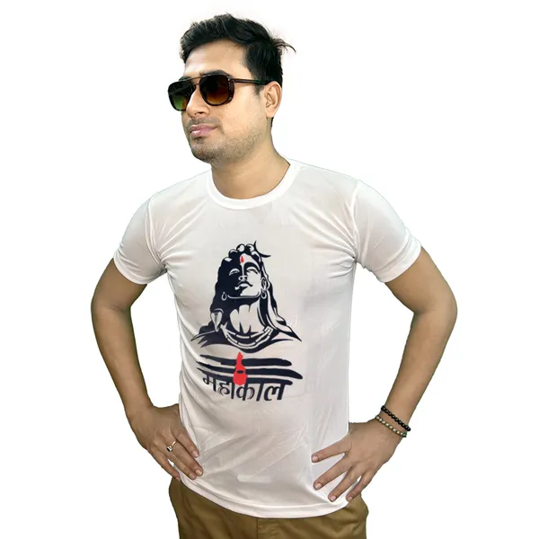 MAHAKAAL_PRINTED_T_SHIRT_WHITE_ROUND_NECK__(POLYESTER)_UNISEX