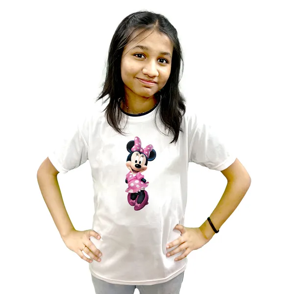 MINI_MOUSE__PRINTED_T_SHIRT_WHITE_ROUND_NECK__(POLYESTER)_UNISEX