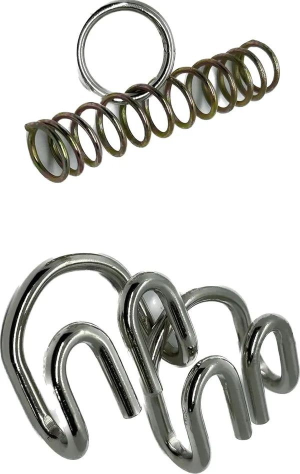 MW_&_Spring_Ring_Puzzle_Set_(Metal)_/_Interlocking_Metal_Brain_Teaser