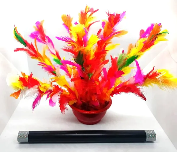 Magic_Wand_to_Flower_on_Pot_Trick_(Deluxe)_/_Stick_to_Jumbo_Feather_Flower_in_Bowl