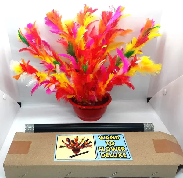 Magic_Wand_to_Flower_on_Pot_Trick_(Deluxe)_/_Stick_to_Jumbo_Feather_Flower_in_Bowl