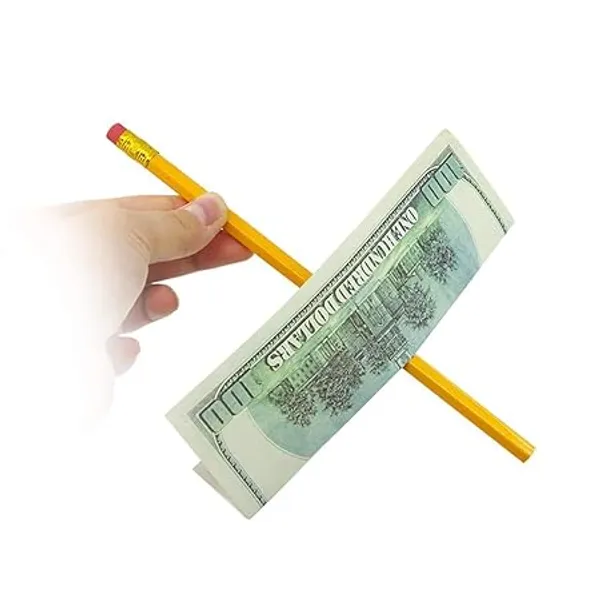 PENCIL_THROUGH_NOTE_MAGIC_TRICK_(YELLOW)_/_PENCIL_PENITRATION_THROUGH_DOLLAR_MAGIC_GIMMICK