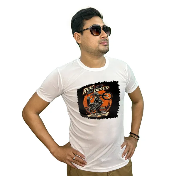 RIDER_PRINTED_T_SHIRT_WHITE_ROUND_NECK__(POLYESTER)_UNISEX
