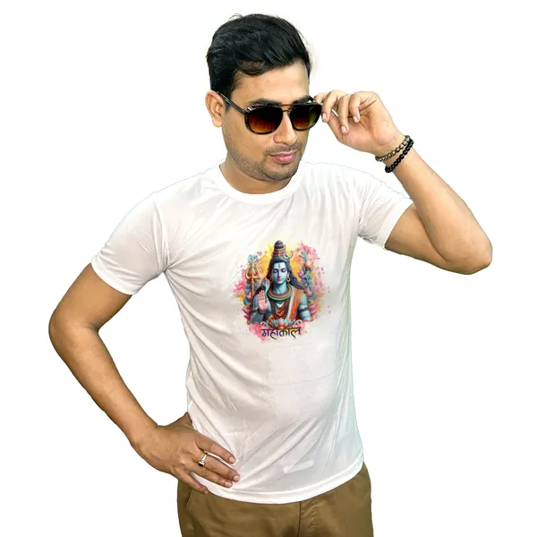 SHIV_SHANKAR_PRINTED_T_SHIRT_WHITE_ROUND_NECK__(POLYESTER)_UNISEX