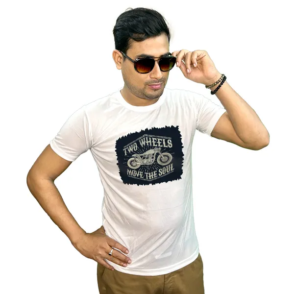 TWO_WHEELER_PRINTED_T_SHIRT_WHITE_ROUND_NECK__(POLYESTER)_UNISEX