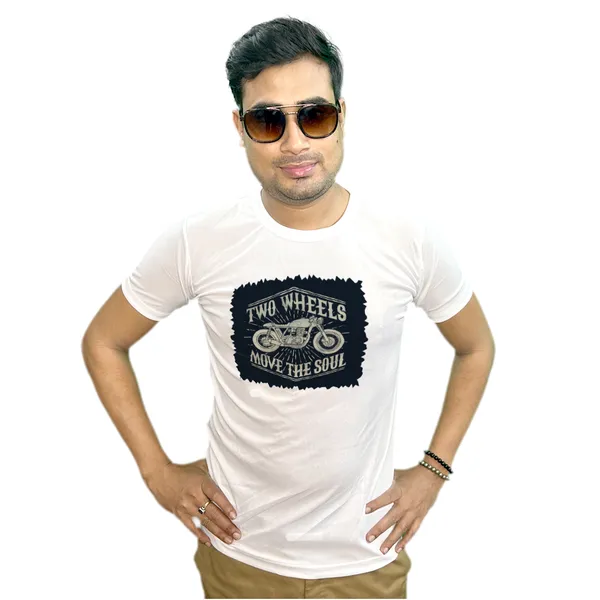 TWO_WHEELER_PRINTED_T_SHIRT_WHITE_ROUND_NECK__(POLYESTER)_UNISEX