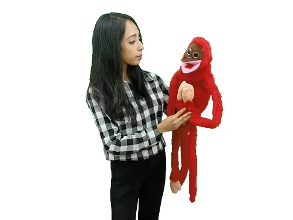 VENT_MONKEY_PUPPET_(RED)_/_VENTRILOQUISM_TALKING_PUPPET