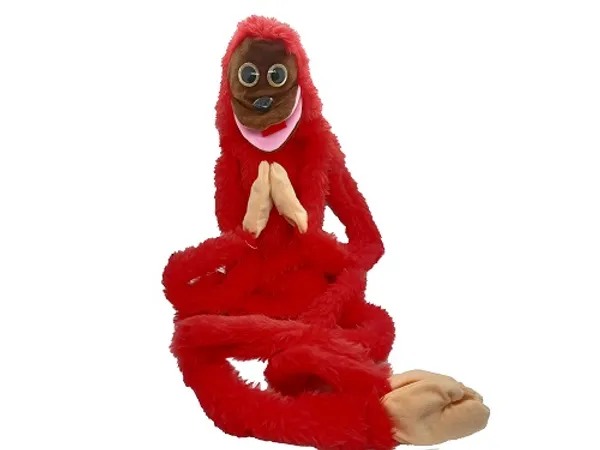 VENT_MONKEY_PUPPET_(RED)_/_VENTRILOQUISM_TALKING_PUPPET