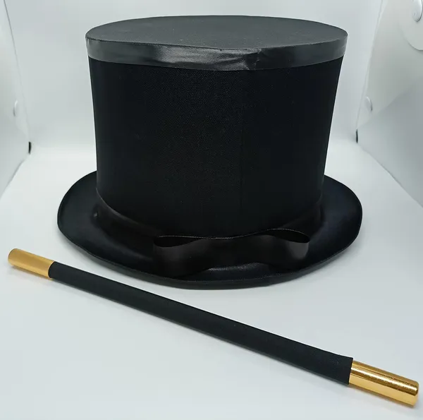 Multicolor_Magician_Hat_&_Wand_Magic_Set_Folding_Top_Hat_&_Color_Changing_Magic_Wand_Set_Collapsable_Mandrek_Production_Hat_(_Pack_Of_2)