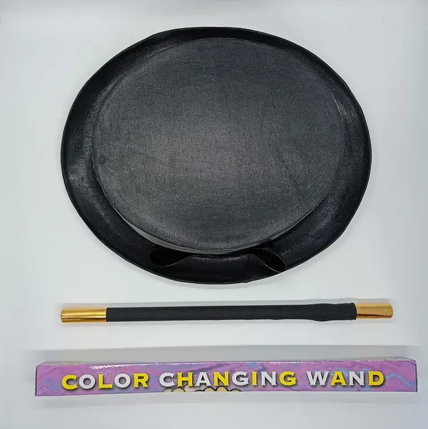 Multicolor_Magician_Hat_&_Wand_Magic_Set_Folding_Top_Hat_&_Color_Changing_Magic_Wand_Set_Collapsable_Mandrek_Production_Hat_(_Pack_Of_2)