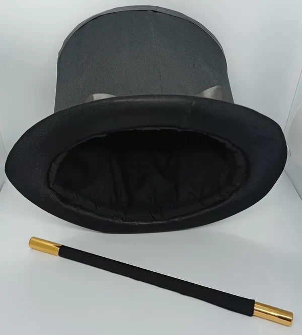 Multicolor_Magician_Hat_&_Wand_Magic_Set_Folding_Top_Hat_&_Color_Changing_Magic_Wand_Set_Collapsable_Mandrek_Production_Hat_(_Pack_Of_2)