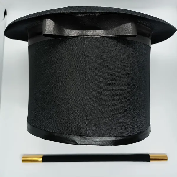 Multicolor_Magician_Hat_&_Wand_Magic_Set_Folding_Top_Hat_&_Color_Changing_Magic_Wand_Set_Collapsable_Mandrek_Production_Hat_(_Pack_Of_2)