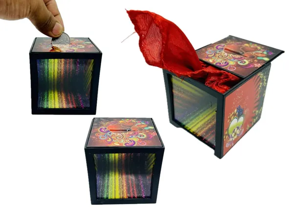 Wonder_Bank_Magic_Trick_/_Mini_Mirror_Box_Production_Magic_/_Coin_Vanishing_Box_Magic