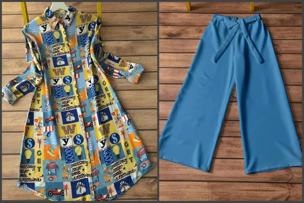 Blue_Rayon_Abstract_Digital_Print_Kurti_Plazzo_For_Women