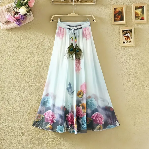 Multicolor_Silk_Digital_Print_Skirt_For_Women