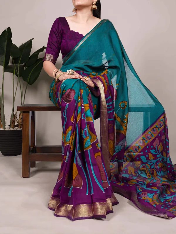 Digital_Print_Chanderi_Tradition_Floral_Printed_With_Zari_Weaving_Work_Premium_Saree