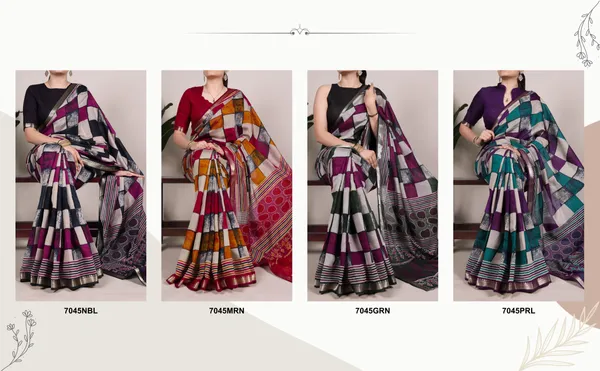 Digtial_Printed_Orange_Box_Pattern_with_Temple_Border_Saree
