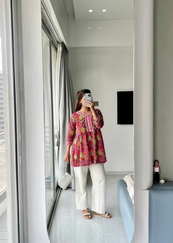 Designer_Short_Kurti_for_Women_for_office_college_wear