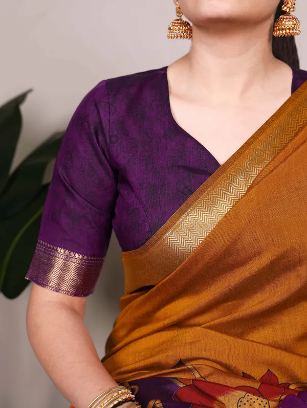 Premium_Chanderi_Saree_with_Tradition_Floral_Printed_With_Zari_Weaving_Work