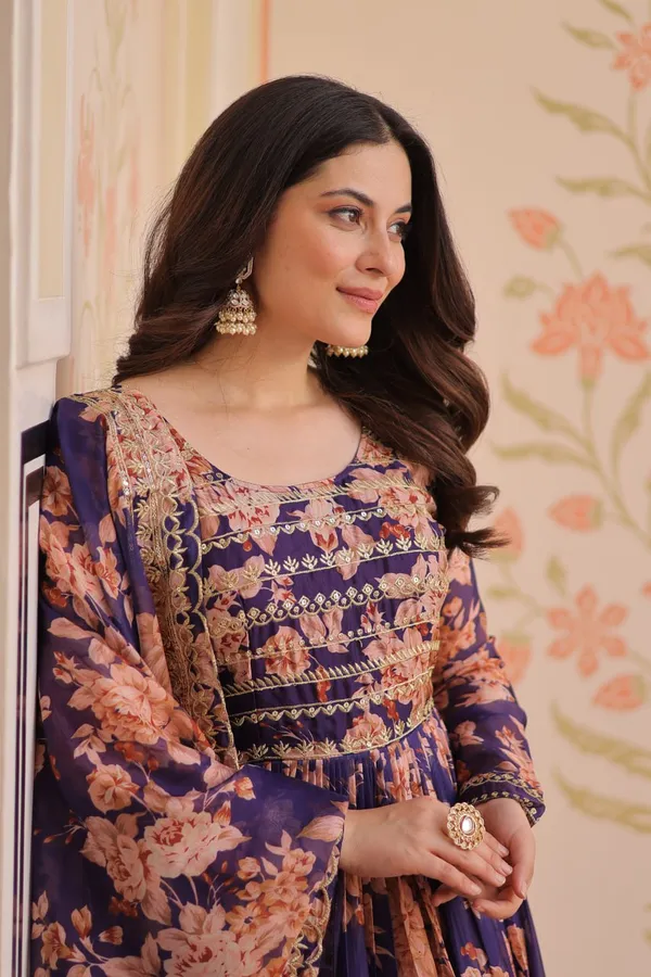 Russian_Silk_Rich_Digital_Print_Violet_Color_With_Embroidered_Sequins_Work_Premium_Gown