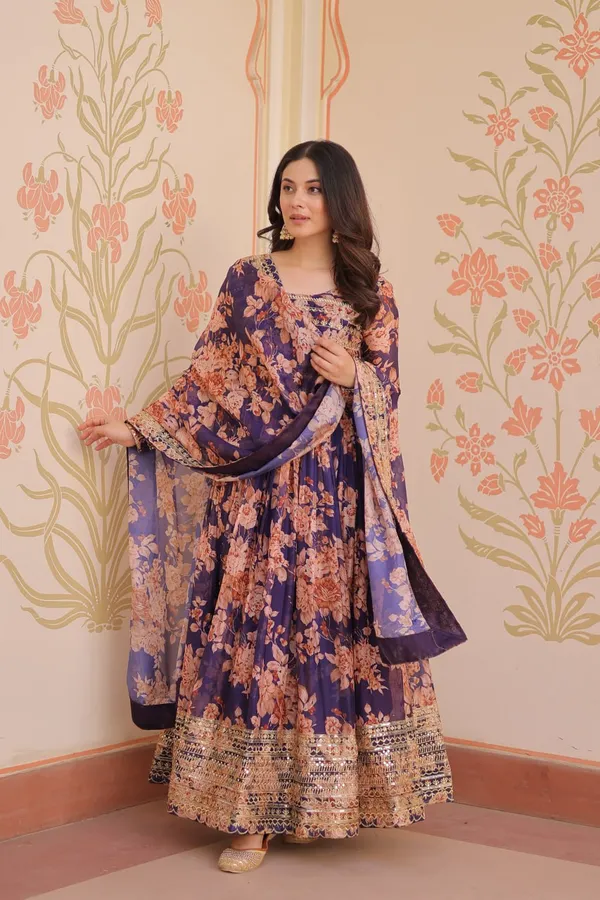 Russian_Silk_Rich_Digital_Print_Violet_Color_With_Embroidered_Sequins_Work_Premium_Gown