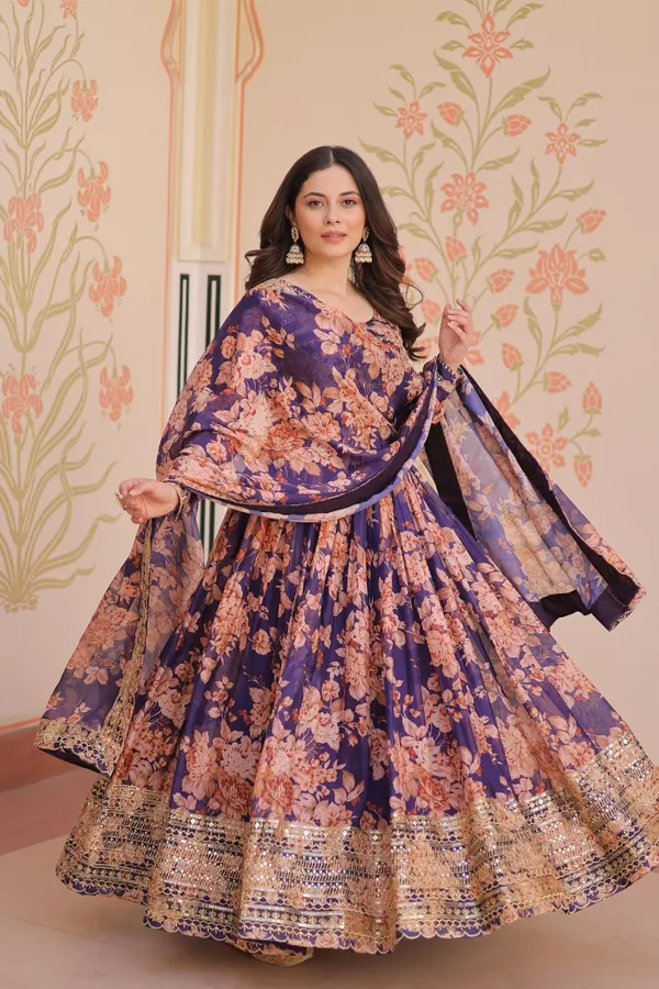 Russian_Silk_Rich_Digital_Print_Violet_Color_With_Embroidered_Sequins_Work_Premium_Gown