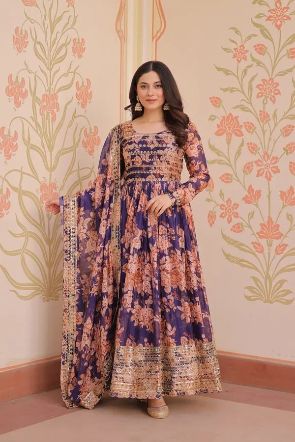 Russian_Silk_Rich_Digital_Print_Violet_Color_With_Embroidered_Sequins_Work_Premium_Gown