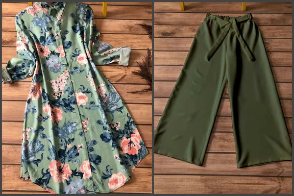 Green_Rayon_Floral_Digital_Print_Casual_Wear_Kurti_Plazzo_For_Women