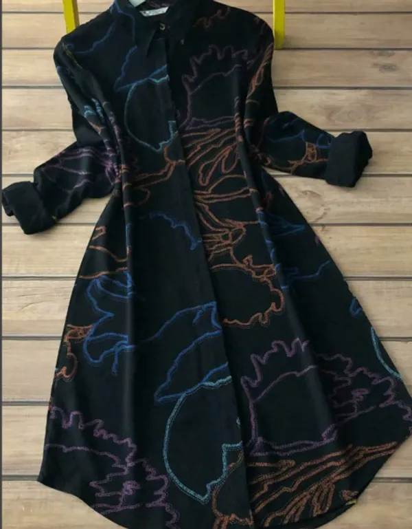 Black_Rayon_Colorful_Digital_Print_Kurti_Plazzo_For_Women