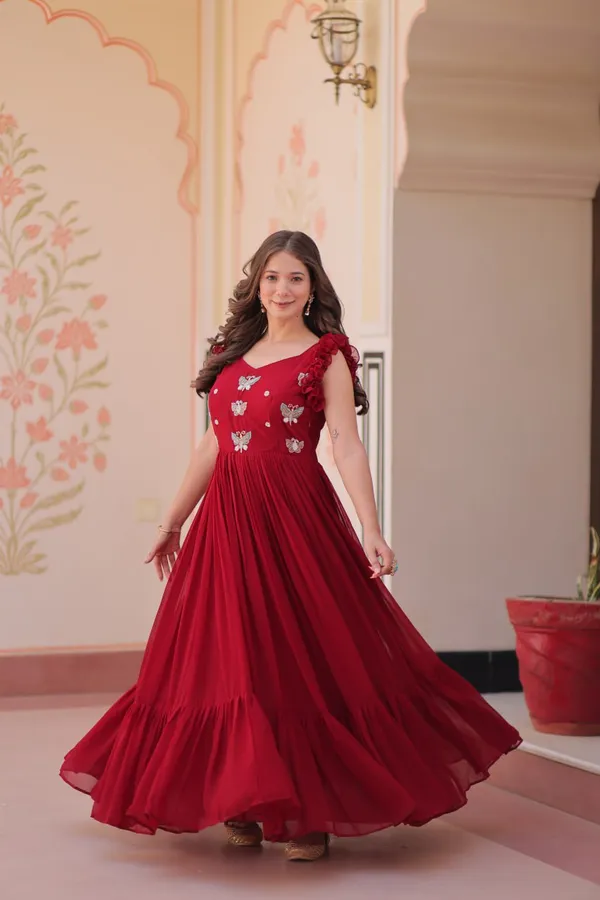 Premium_Readymade_Gown_Designer_Faux_Blooming_With_Sequins_Multithreaded_Beads_Embroidered_work