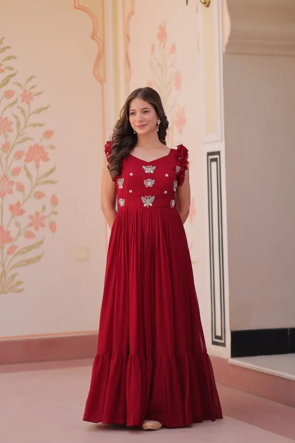 Premium_Readymade_Gown_Designer_Faux_Blooming_With_Sequins_Multithreaded_Beads_Embroidered_work