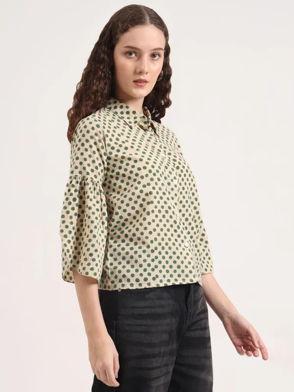 Green_Polka_Dot_Bagru_Hand_Block_Printed_Crop_Top