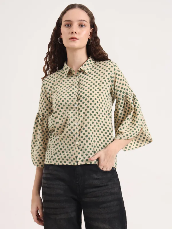 Green_Polka_Dot_Bagru_Hand_Block_Printed_Crop_Top