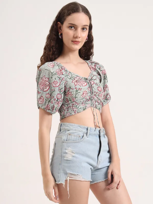 Light_Grey_With_Multi_Floral_Sanganeri_Hand_Block_Printed_Crop_Top