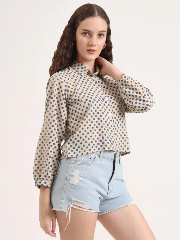 Blue_Polka_Dot_Bagru_Hand_Block_Printed_Crop_Top