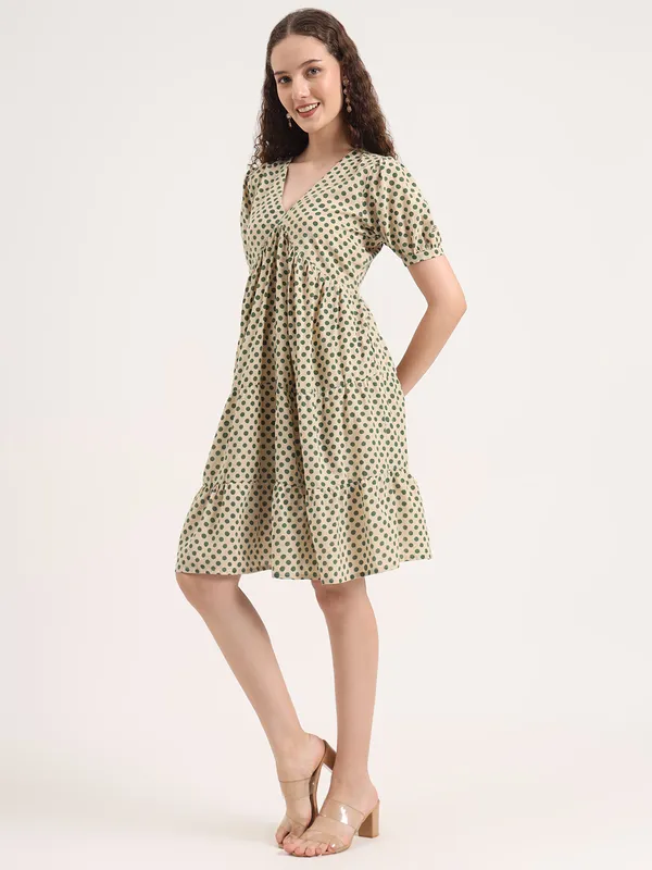 Green_Polka_Dot_Bagru_Hand_Block_Printed_Midi_Dress