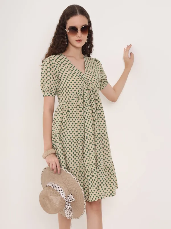Green_Polka_Dot_Bagru_Hand_Block_Printed_Midi_Dress