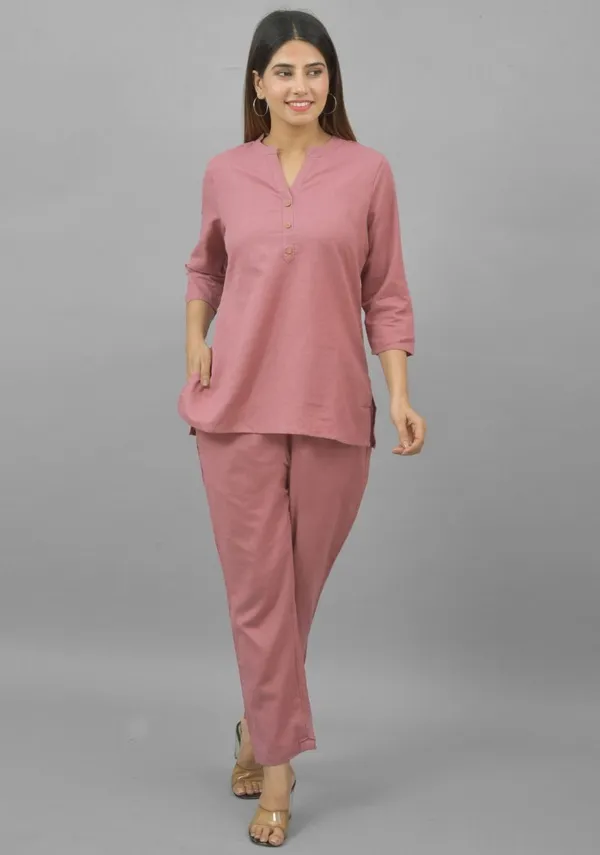 Pink_Cotton_Flax_Premium_&_Elegant_Top_&_Bottom_For_Women