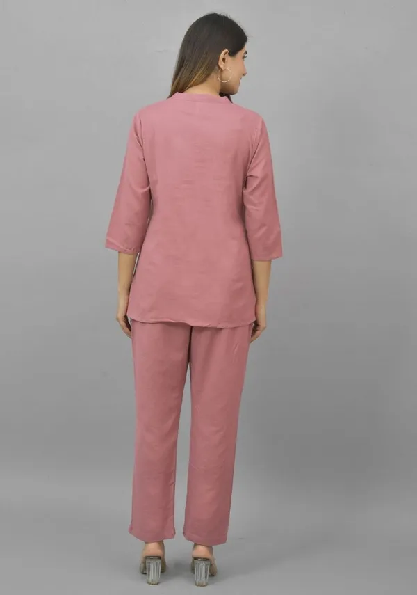 Pink_Cotton_Flax_Premium_&_Elegant_Top_&_Bottom_For_Women