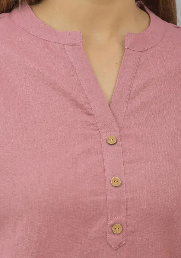Pink_Cotton_Flax_Premium_&_Elegant_Top_&_Bottom_For_Women