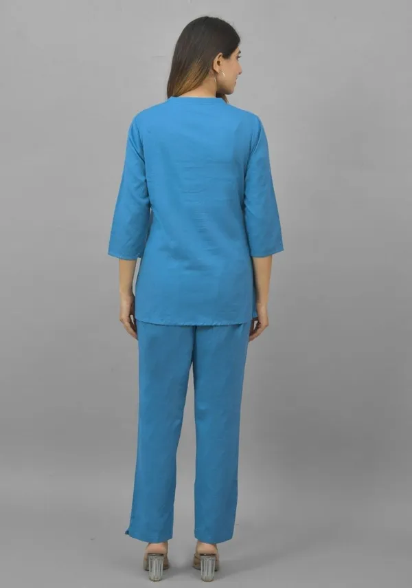 Blue_Cotton_Flax_Premium_&_Elegant_Top_&_Bottom_For_Women