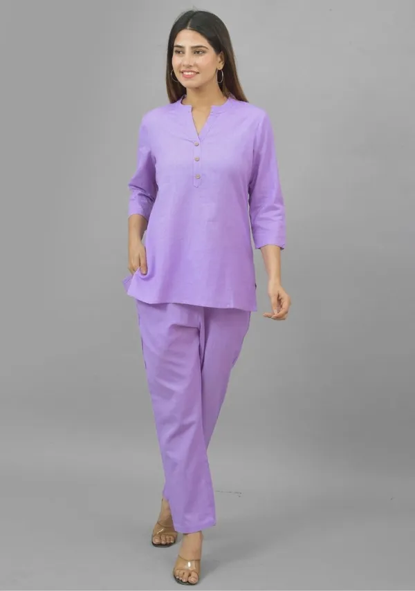 Purple_Cotton_Flax_Premium_&_Elegant_Top_&_Bottom_For_Women