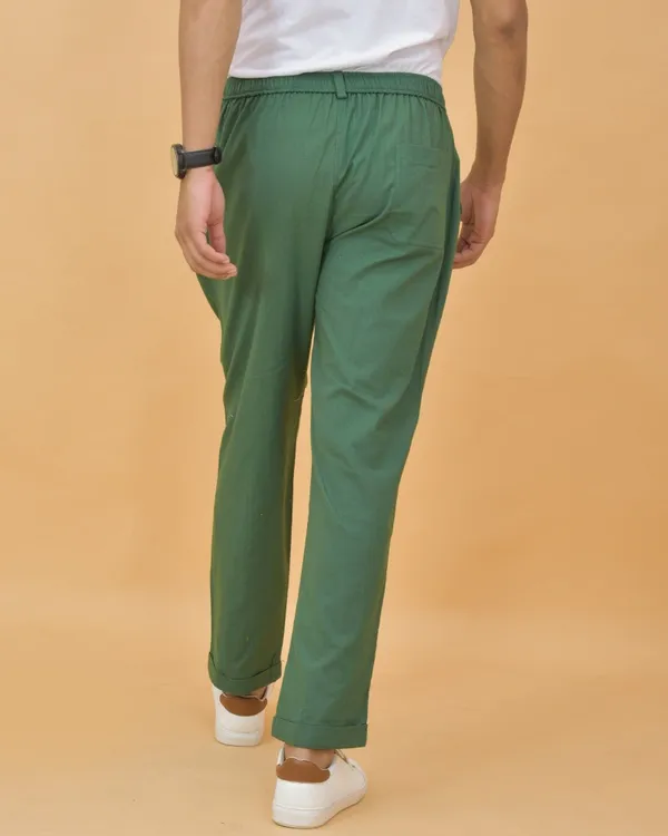 Green_Cotton_Premium_&_Elegant_Regular_Fit_Trouser_For_Men