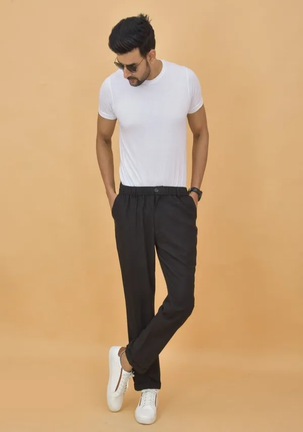 Black_Cotton_Premium_&_Elegant_Regular_Fit_Trouser_For_Men